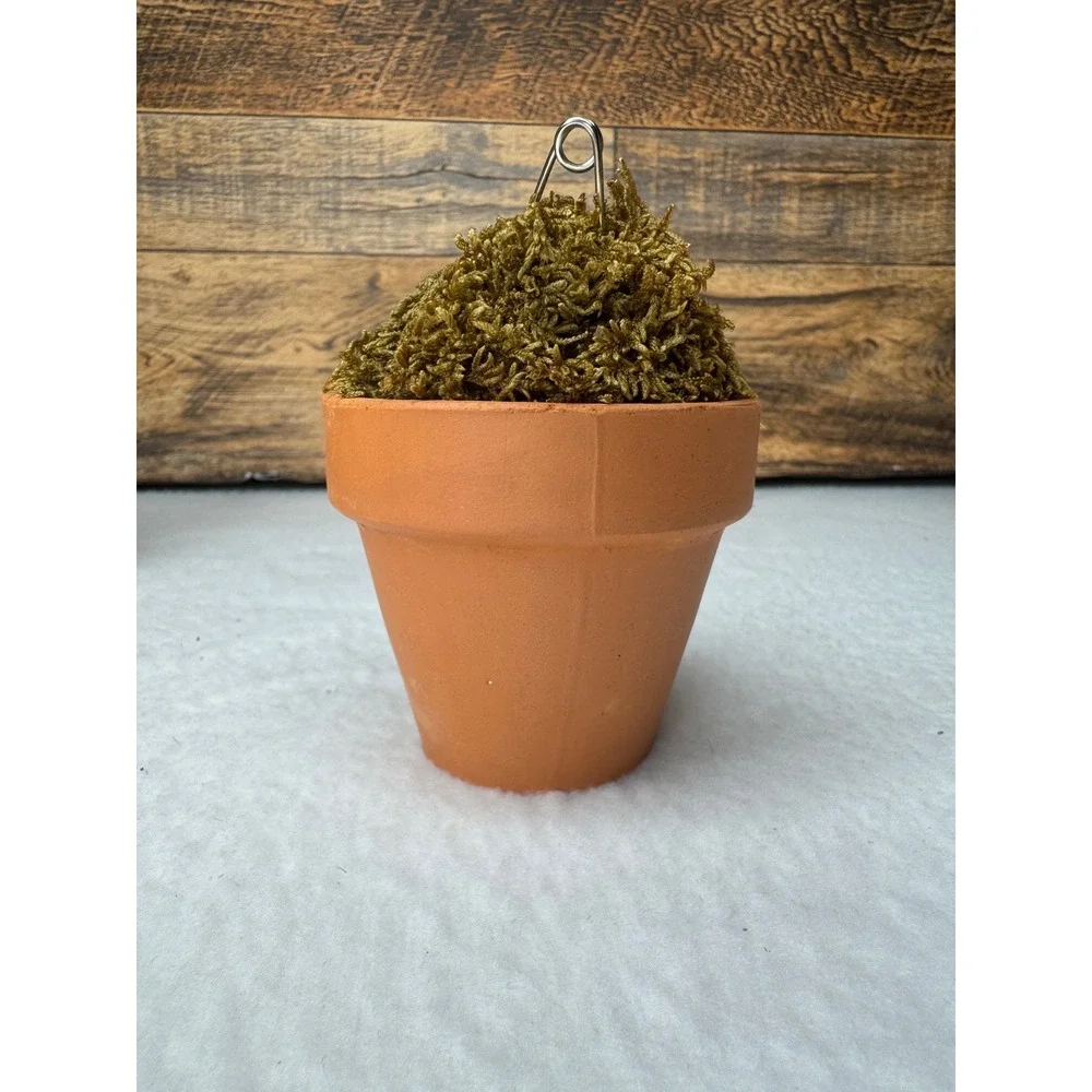 Pottery Barn Williams Sonoma Moss Topiary Place Card Holders Set of 6 Terracotta